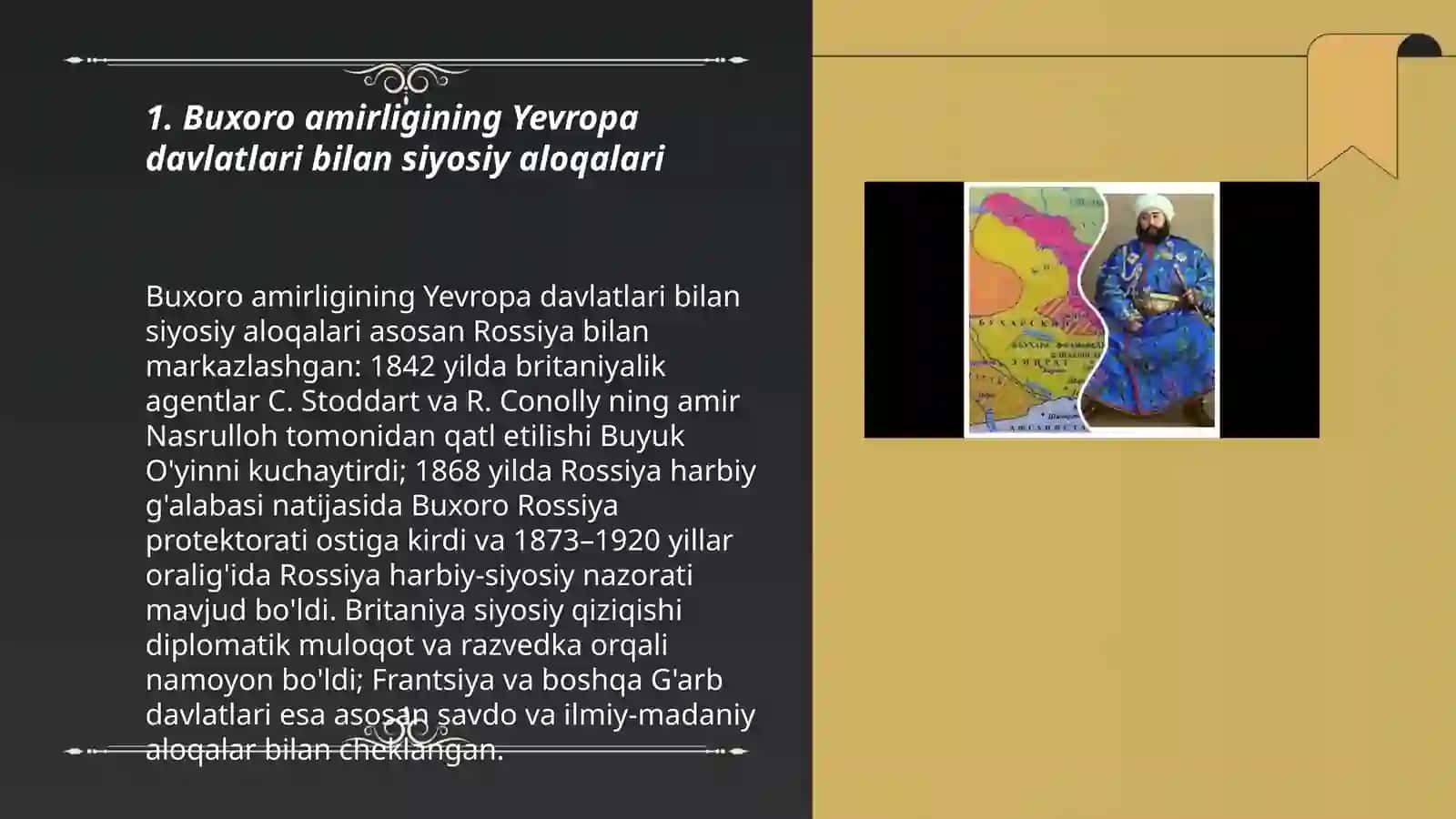 Buxoro amirligi va Yevropa davlatlari 3