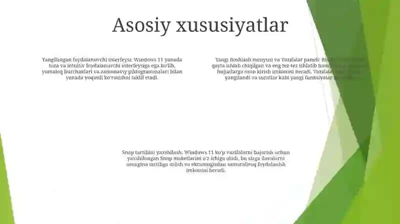 Windows 11 Tizimli Dasturi 3