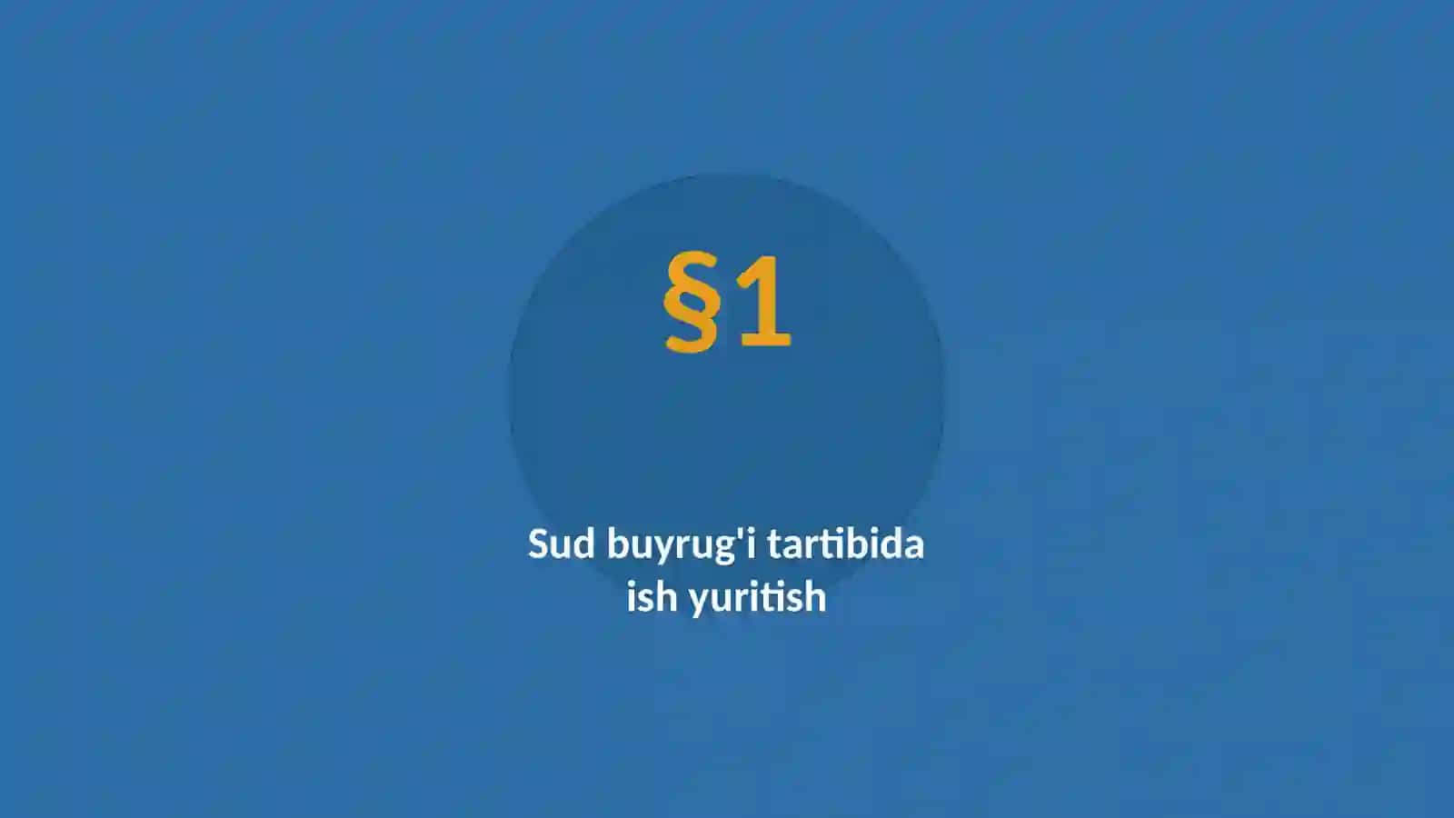 Iqtisodiy protsessual huquq | 7-Mavzu 3