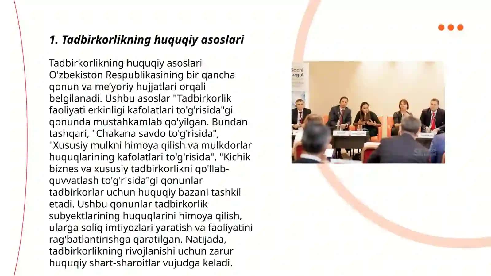 Tadbirkorlikning huquqiy asoslari 3
