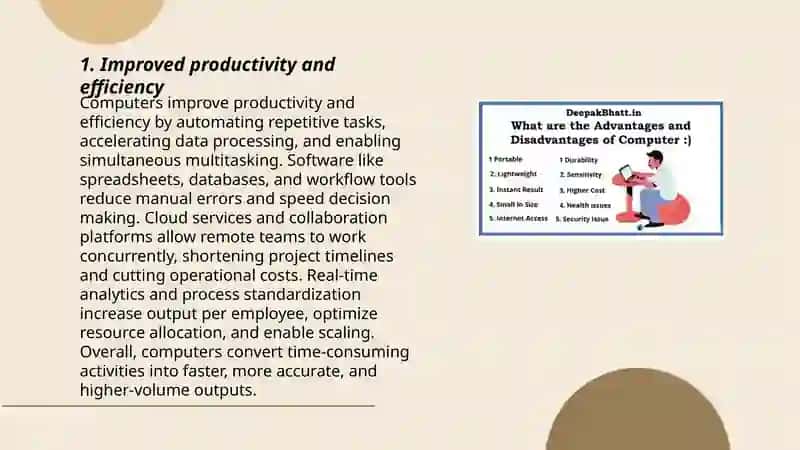 Advantages and Disadvantages of Using Computers 3