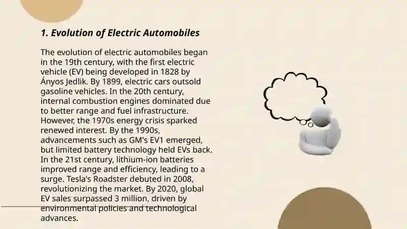 Electric automobiles 3