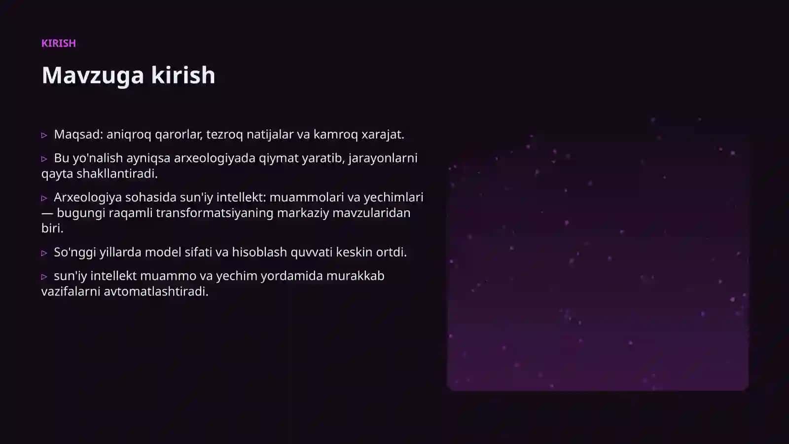 Arxeologiya sohasida sun'iy intellekt: muammolari va yechimlari 3