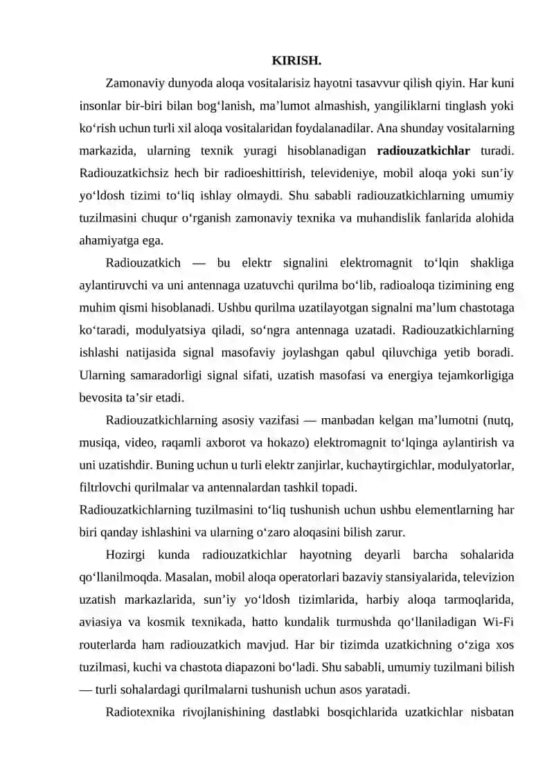 Radiouzatkichlarning umumiy tuzilmasi 3