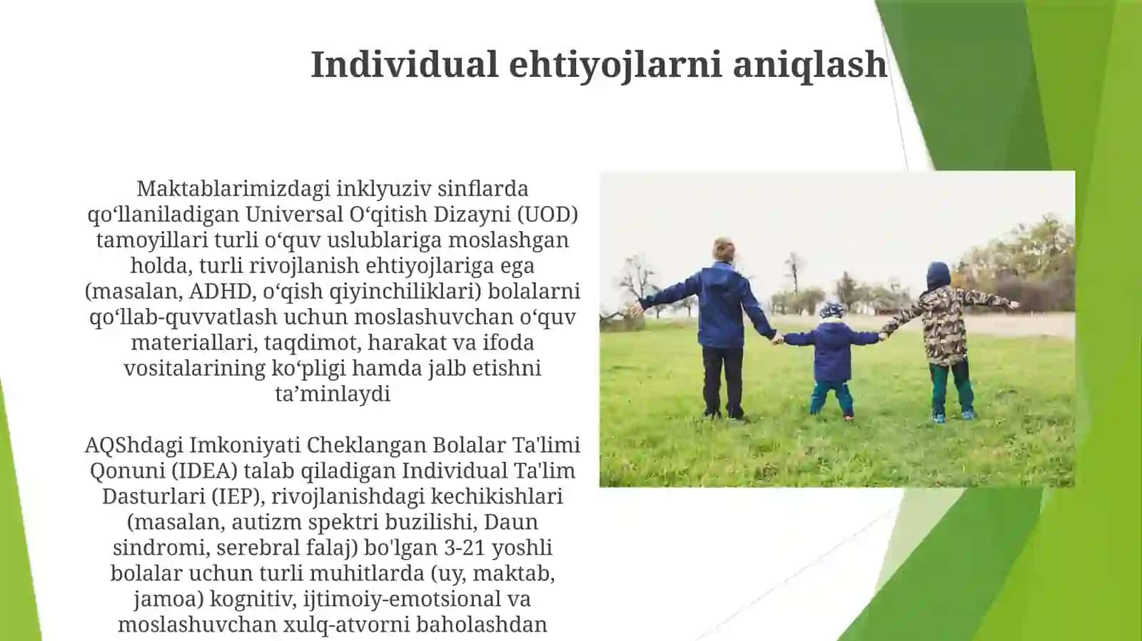 Rivojlanishdagi muammolari boʻlgan bolalar uchun inklyuziv 3