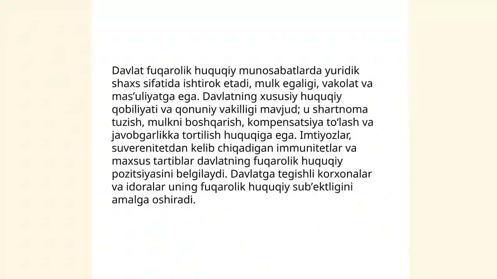 Fuqarolik huquqining obʼektlari 3