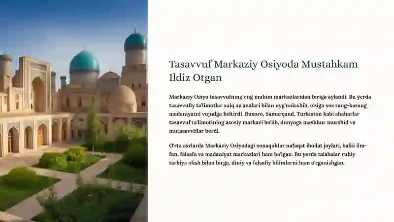 Tasavvuf Tariqatlari va Falsafasi: Ruhiy Komillik Yo'li 3