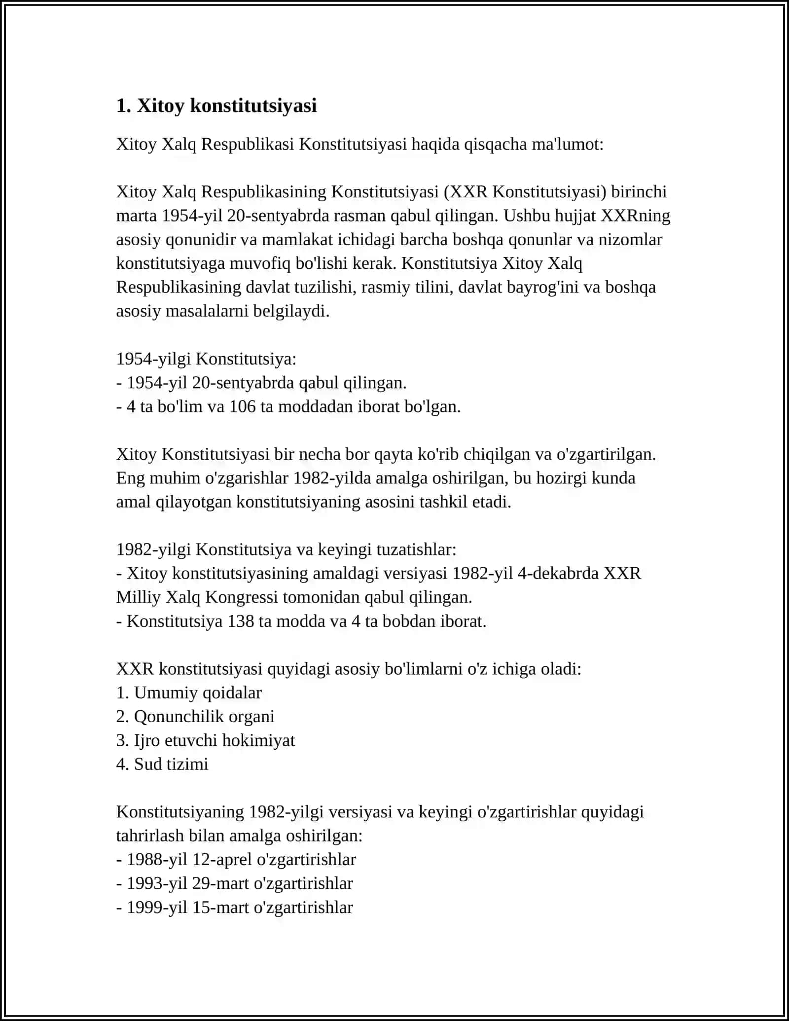 Xitoy Xalq Respublikasi Konstitutsiyasi 3