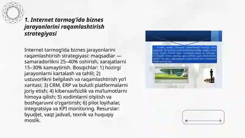 Internet tarmog‘ida biznes jarayonlarini raqamlashtirish strategiyasi 3