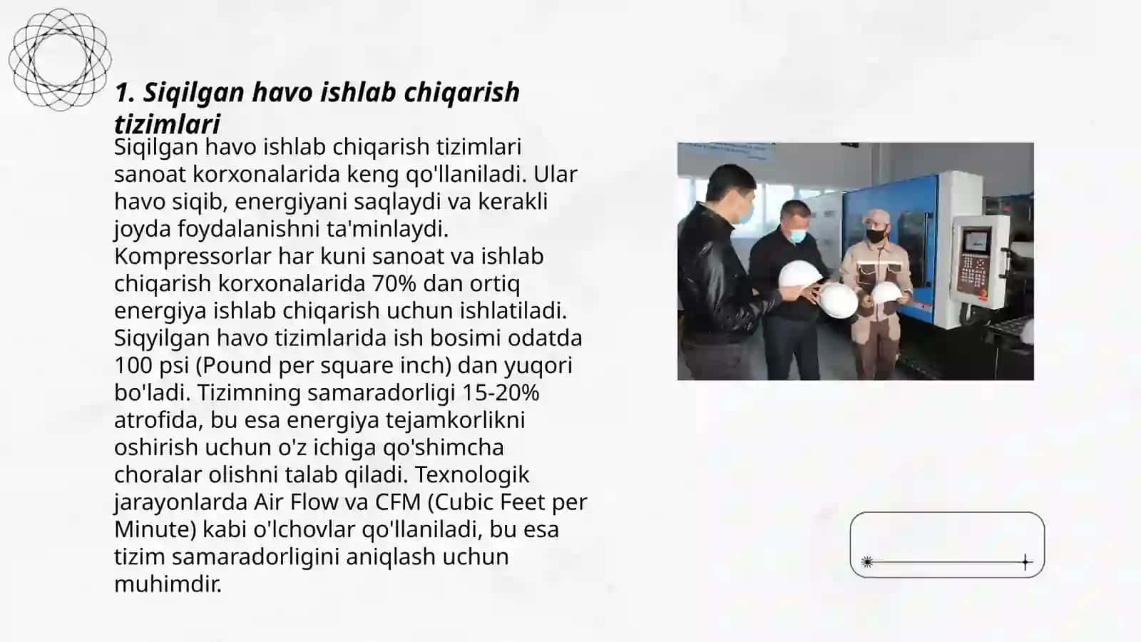 Siqilgan havo ishlab chiqarish tizimlari 3