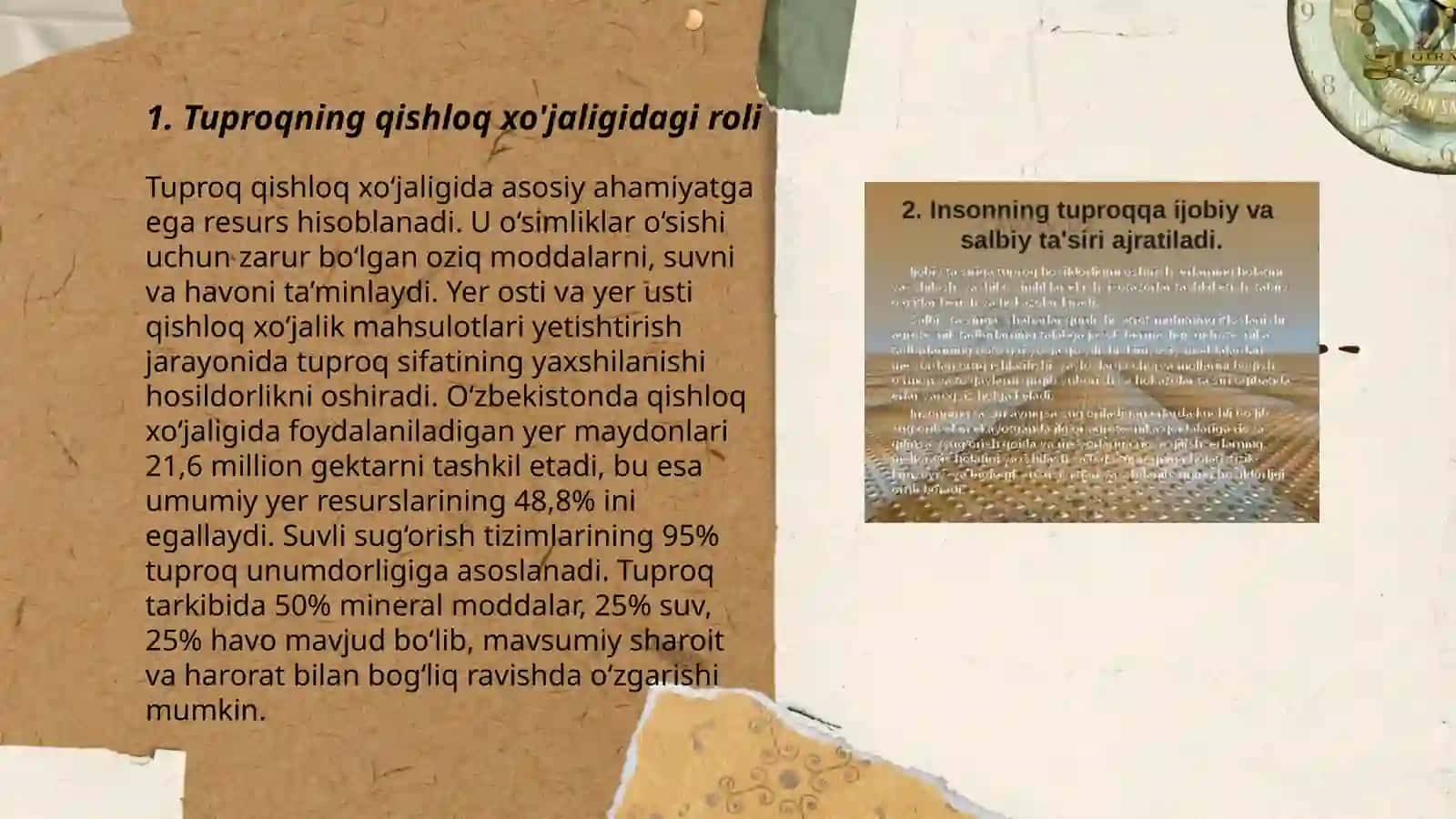 Tuproqning inson hayotidagi roli 3