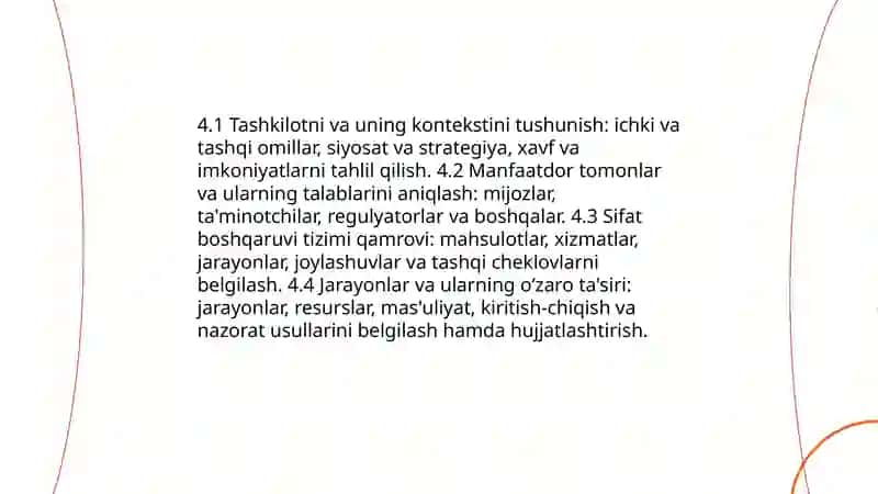 ISO 9001 standart talablari 3
