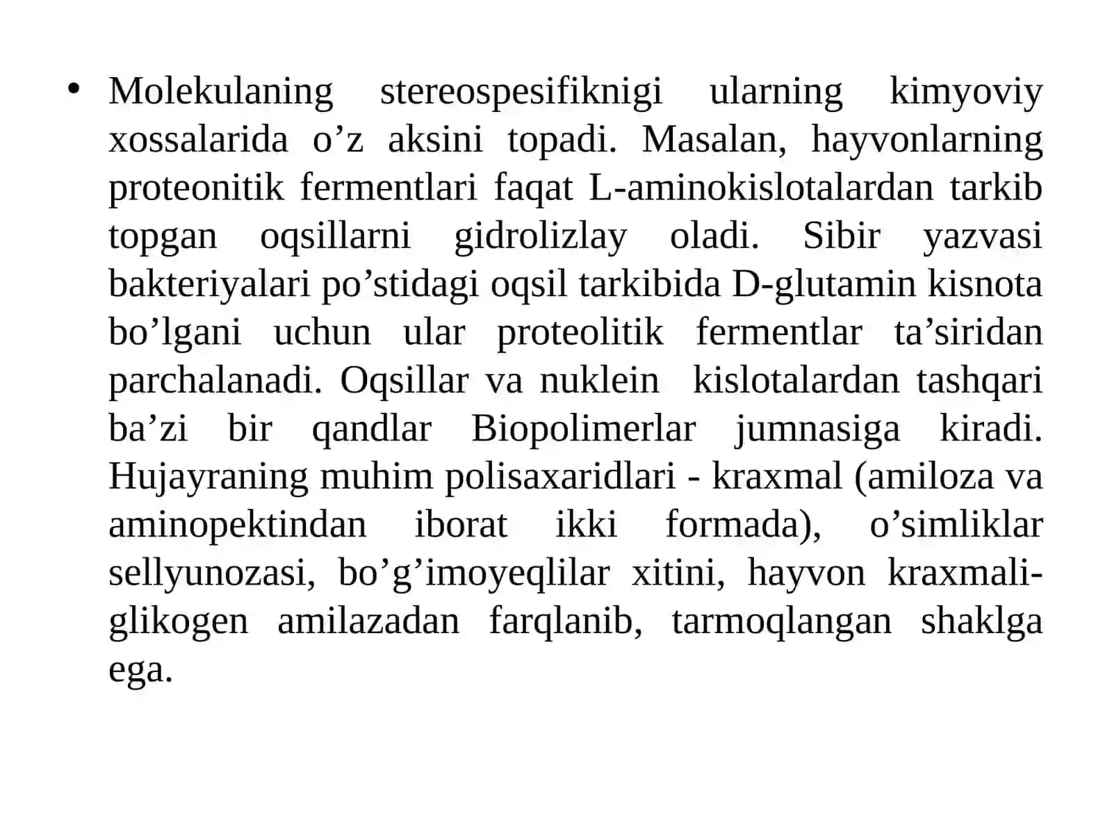 Biomakromolekullar tuzilishi 3