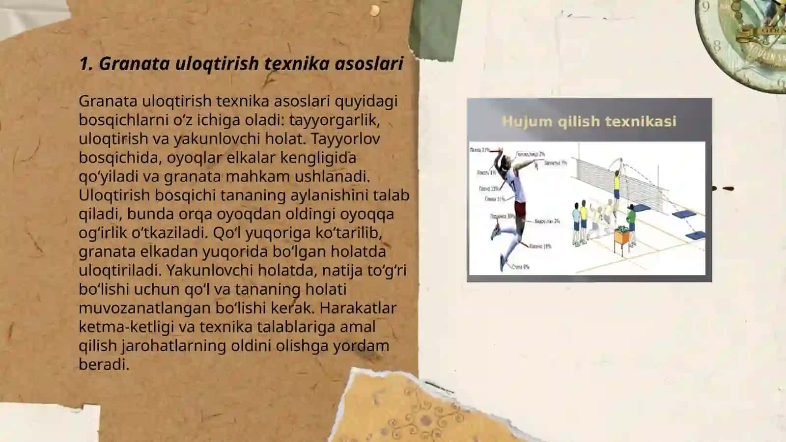 Granata uloqtirish tehnikasini urganish 3