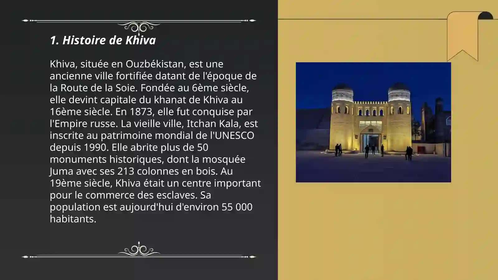 Khiva est une ville "Mille est une nuit" 3