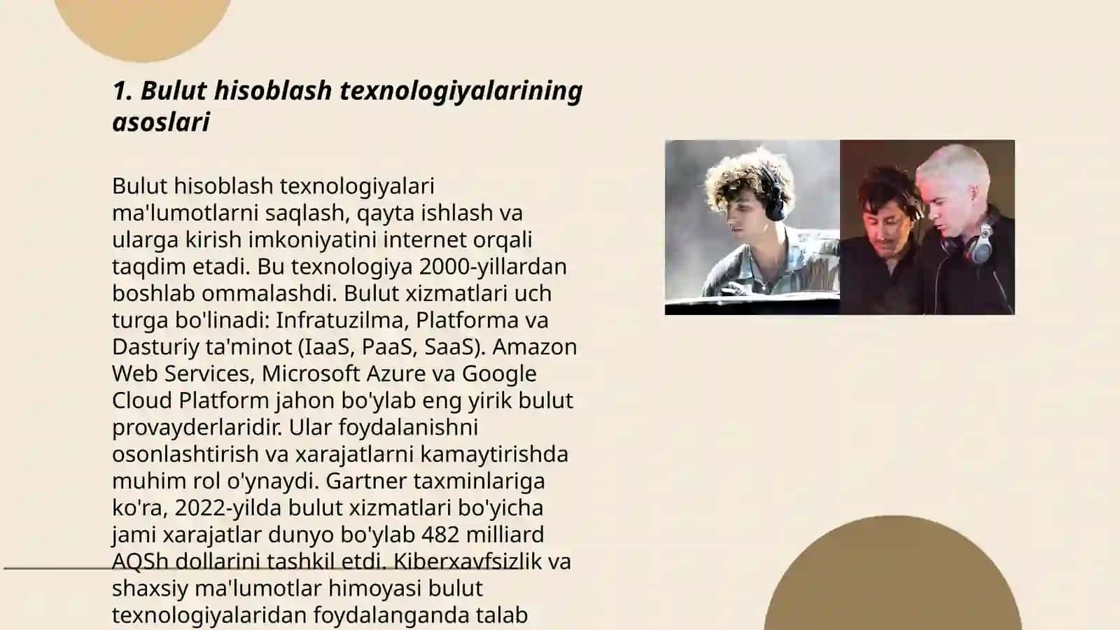 Bulutli texnalogiyalar va ular bilan ishlash 3