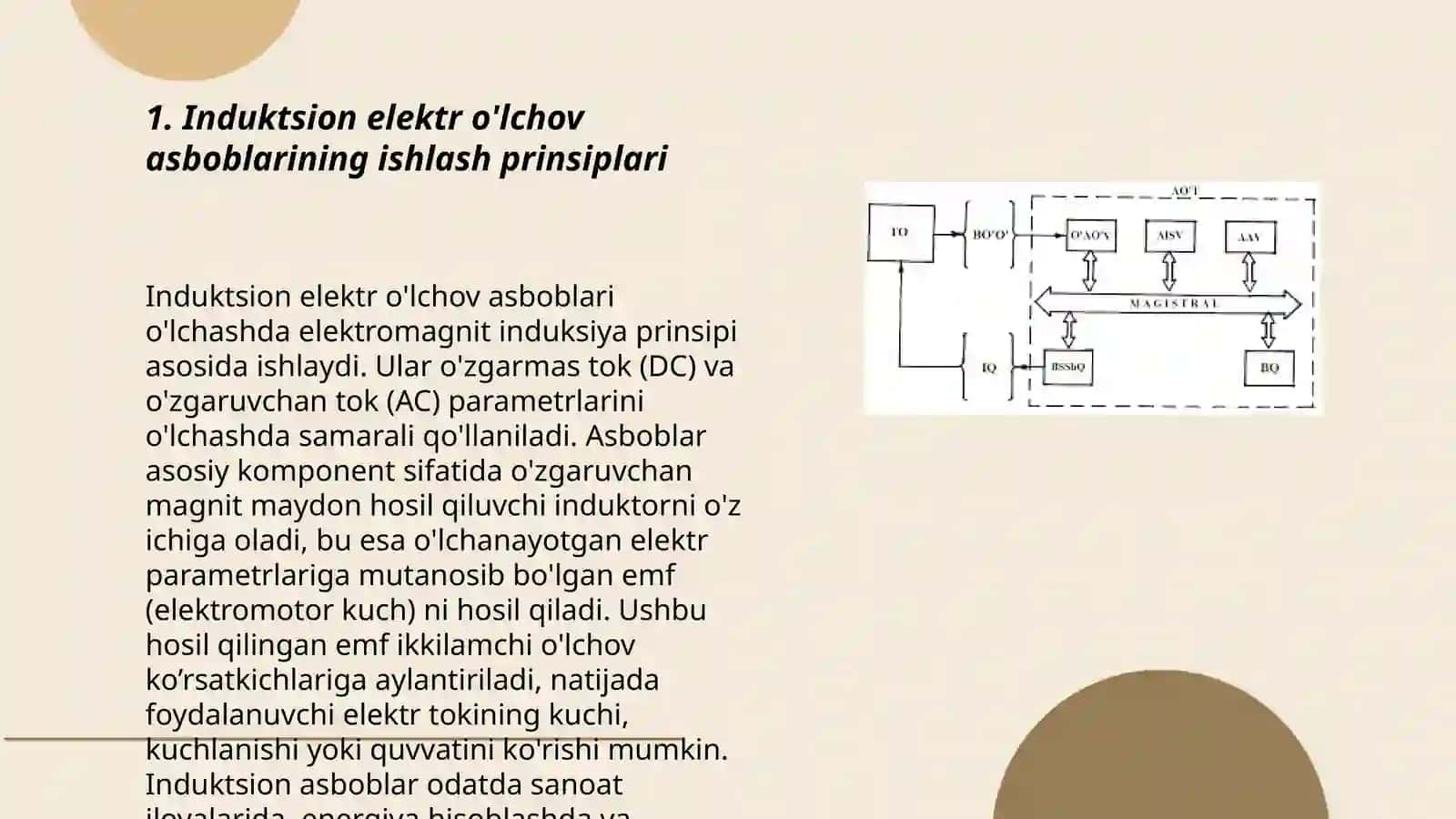 Induksion elektr o’lchov asboblari 3