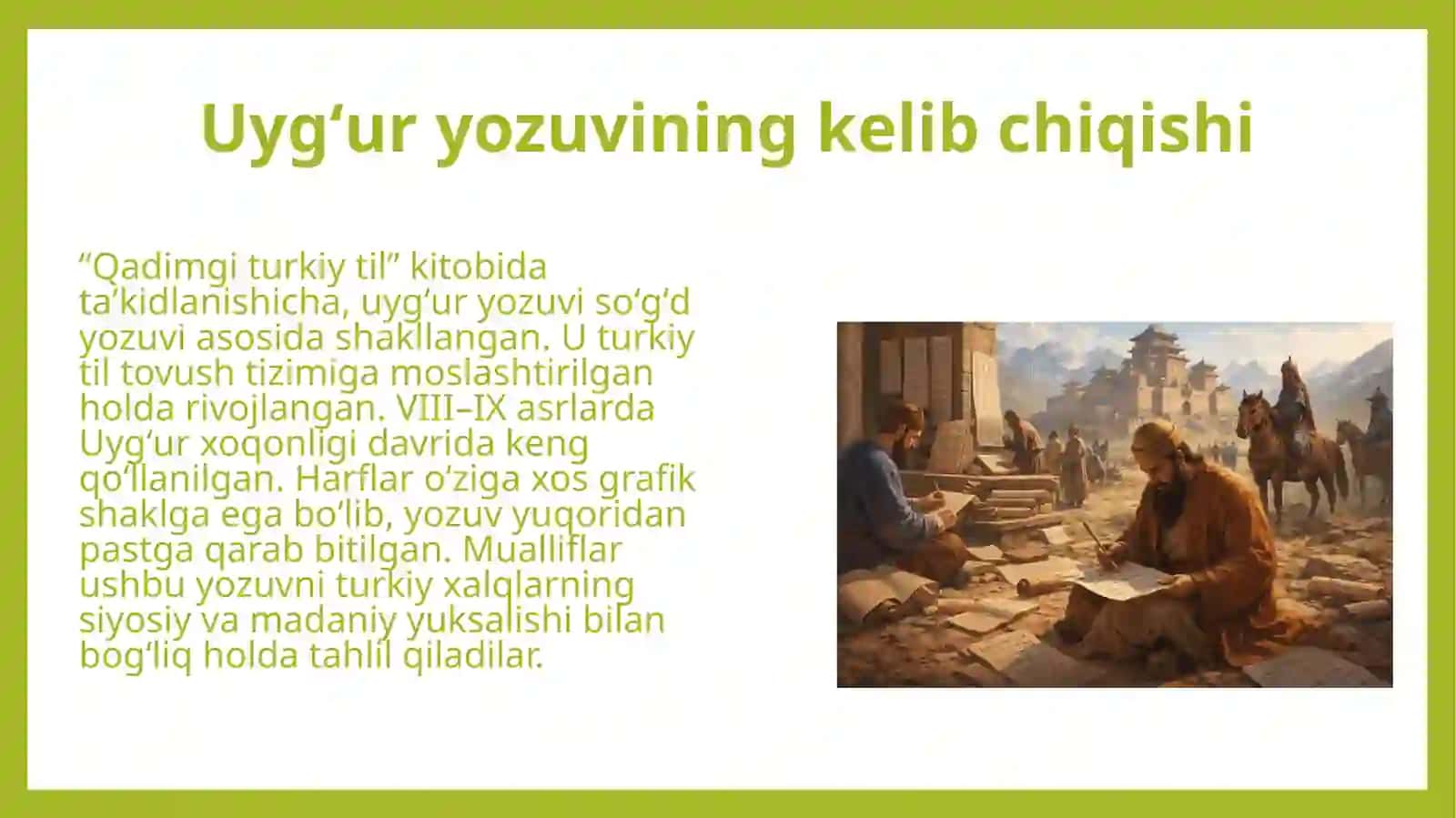 Uygʻur yozuvi va uning bitiktoshlari 3