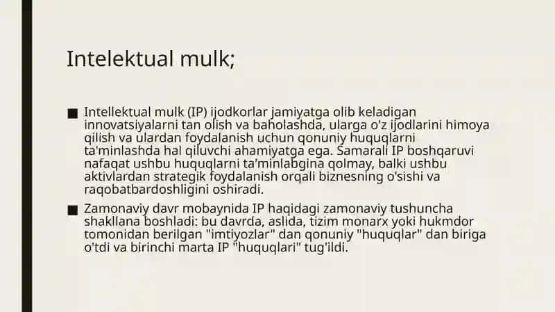 Intellektual kapitalni shakllantirish | Intellektual kapital, aqliy mulklarni shakllantirish va boshqarish 3