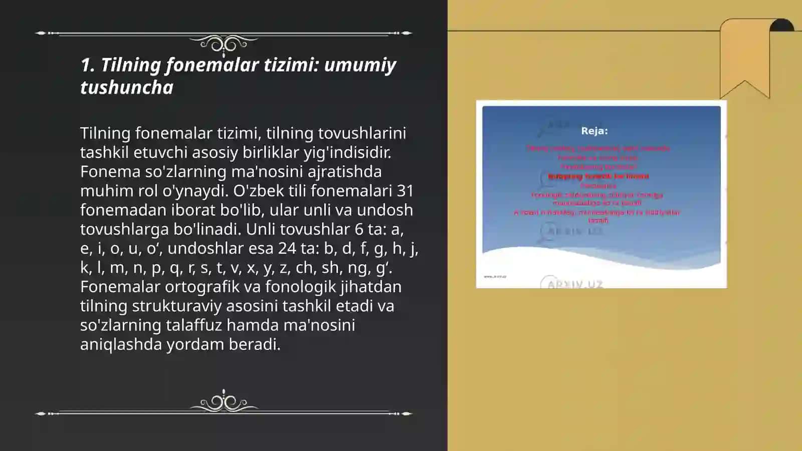 Tilning fonemalar tizimi 3