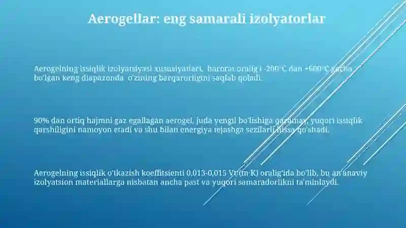Zamonaviy samarali issiqlik izoliyatsiyalovchi materiallar 3