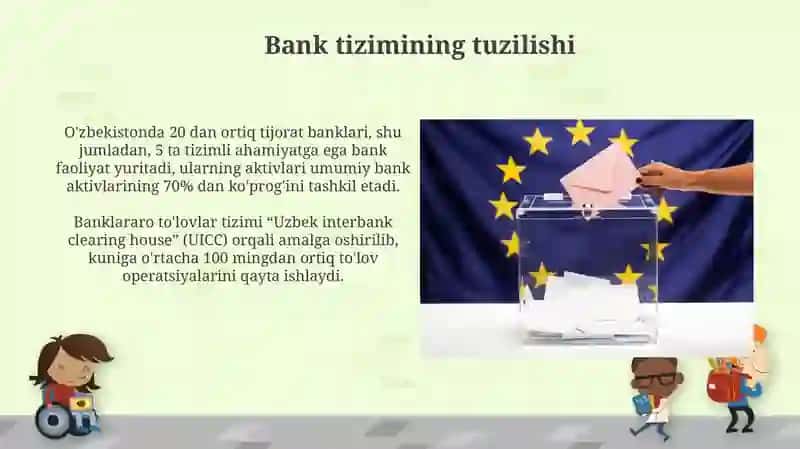 O’zbekiston Respublikasi Saylov tizimi. Moliya, pul va bank tizimi 3