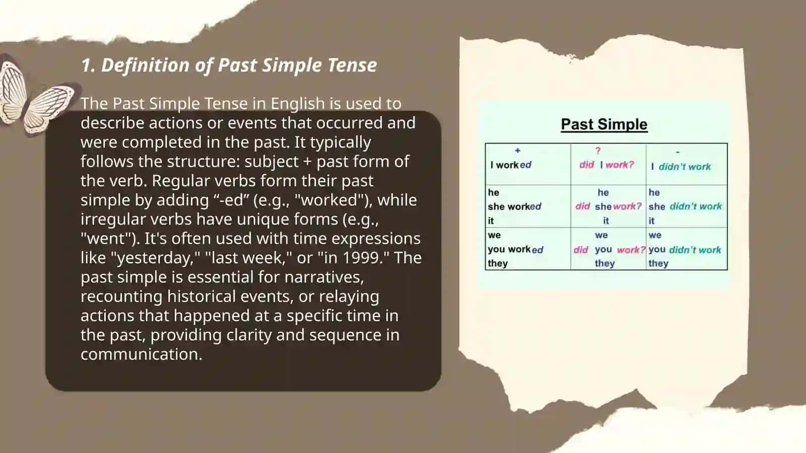 Past Simple Regular Verbs 3