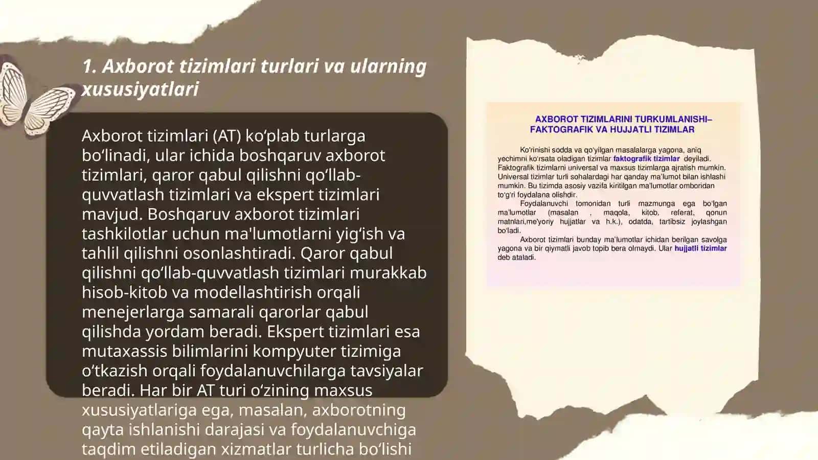 Axborot tizimlarining turlari 3