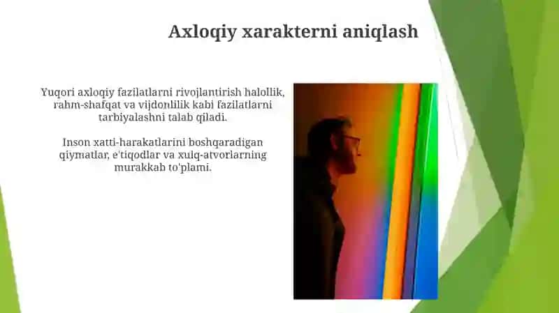 Yuksak ma'naviyatli shaxsni shakllantirish xaqidagi konseptual g'oyalar 3