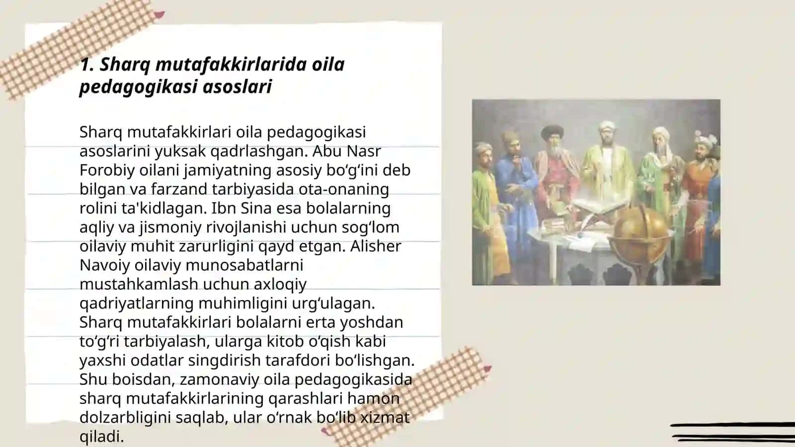 Sharq va g‘arb mutafakkirlari manbaalarida oila pedagogikasi fanining rivojlanishi 3