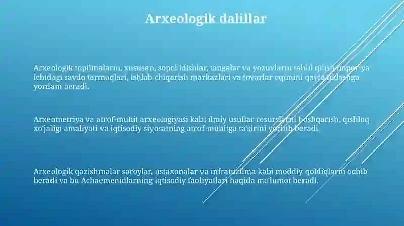 Arxeologik Dalillar va Moddiy Madaniyat 3