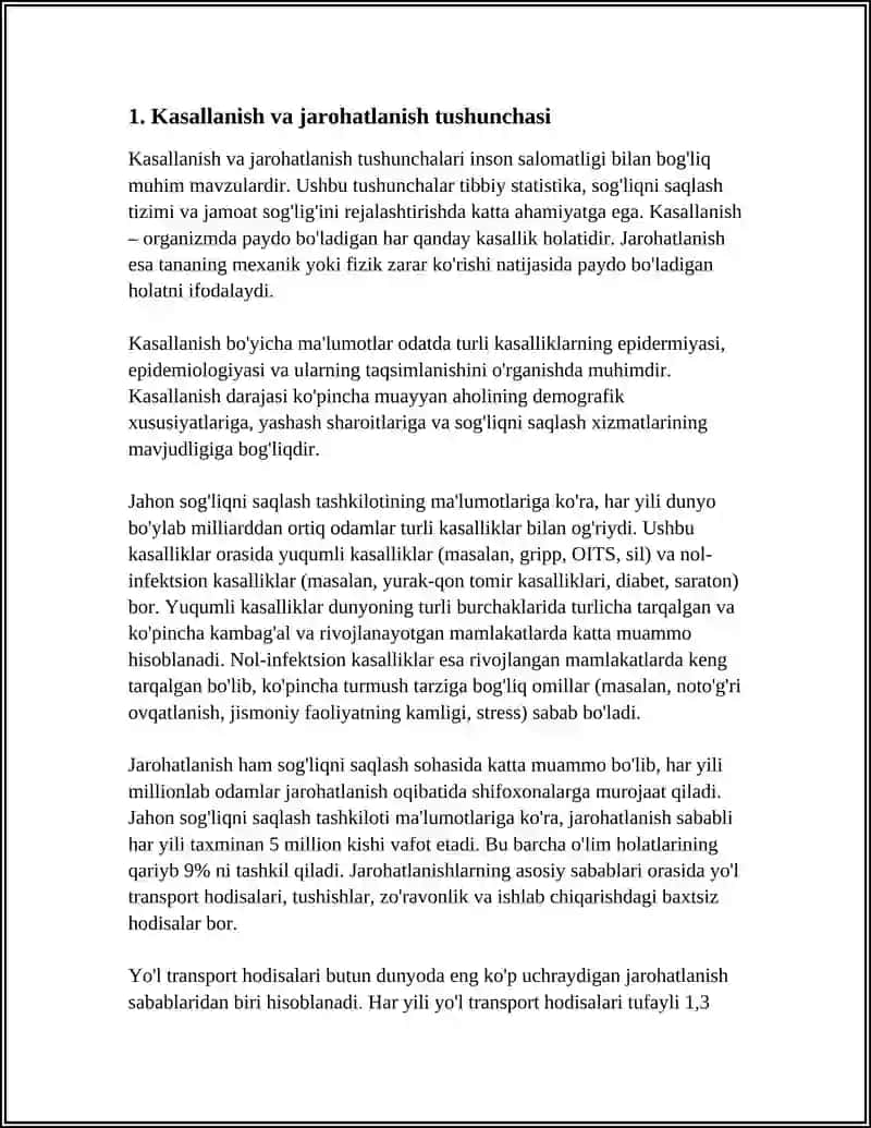 KASALLANISH VA JAROHATLANISH 3