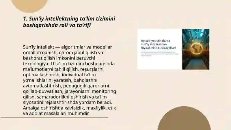 Ta’lim tizimini boshqarishda sun’iy intellektdan foydalanish 3