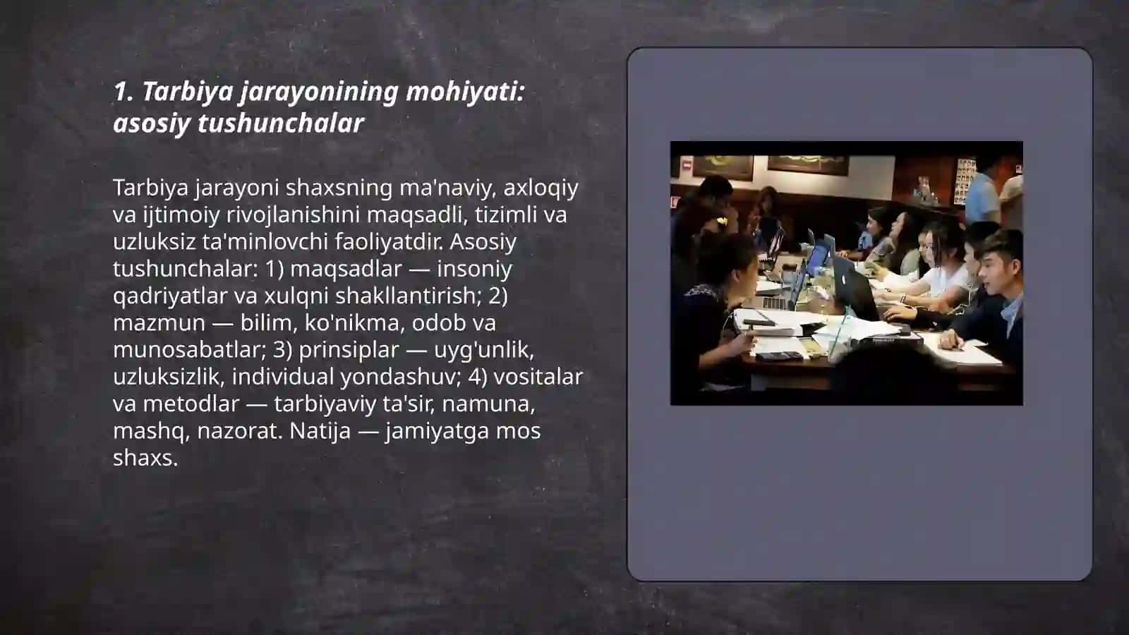 O‘quvchilar jamoasi: yaxlit pedagogik jarayonning asosiy shakli 3