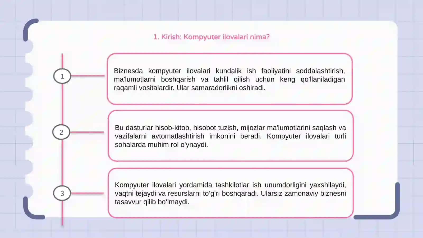 Biznesda Kompyuter Ilovalari 3