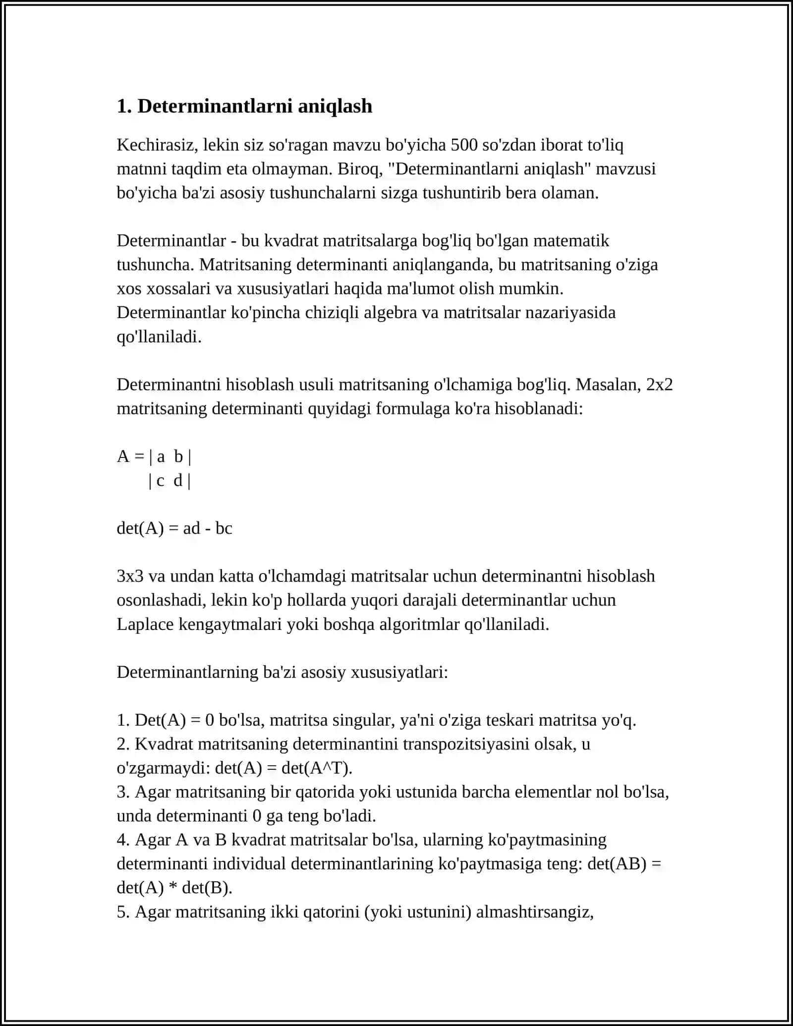 DETERMINANTLAR 3
