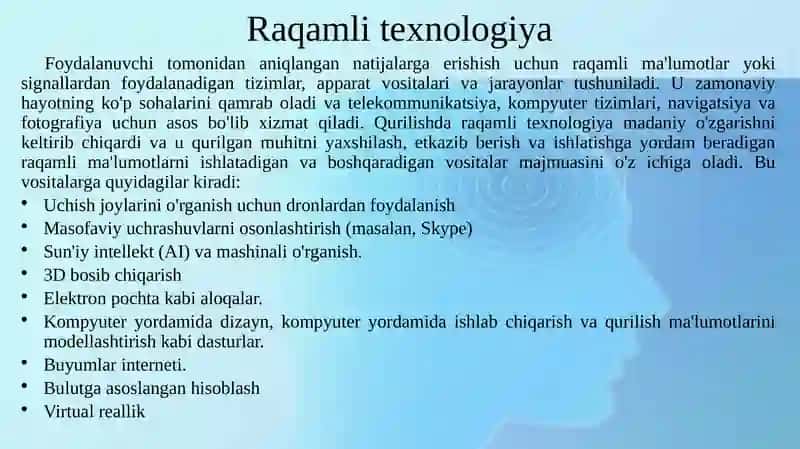 Raqamli iqtisodiyotning texnologik asoslari 3
