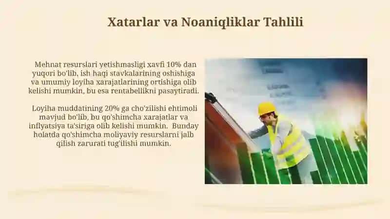 Toshloq Qurilish Ishining Iqtisodiy Tahlili 3