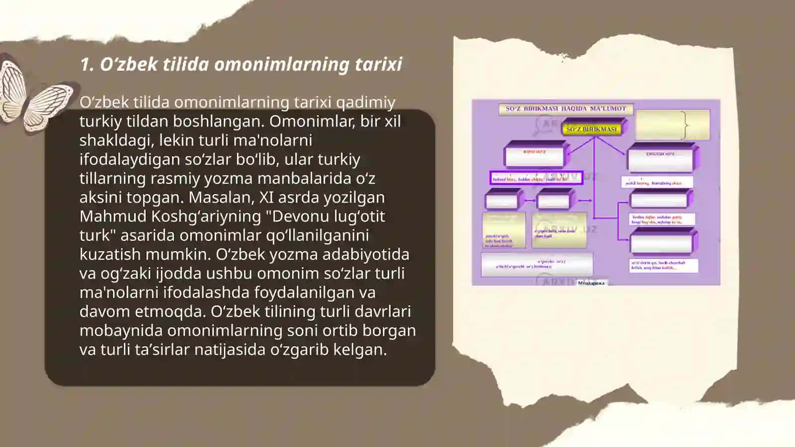 Oʻzbek tilidagi omonim soʻzlar haqida 3