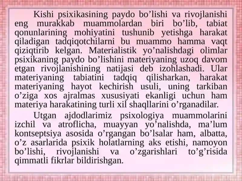 Psixikaning reflektor konsepsiyasi 3