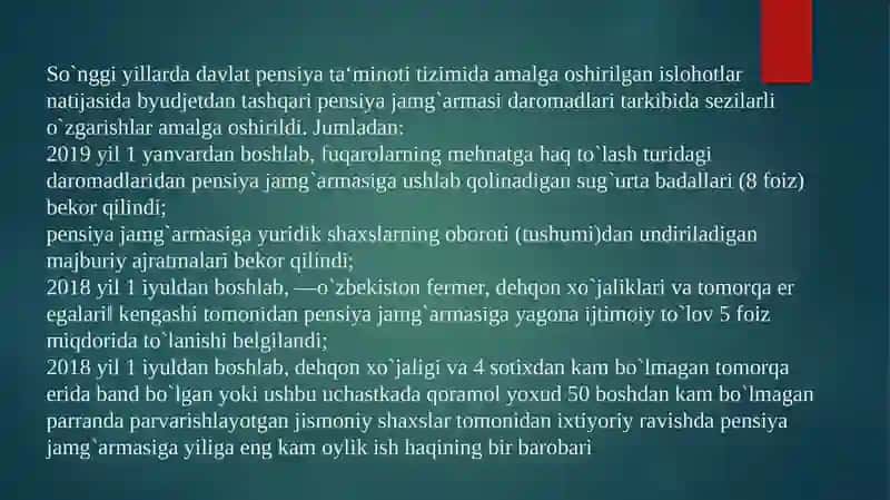 Pensiya jamg'armasi xarajatlari tarkibi 3