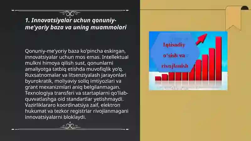 Innovasion iqtisodiyot muammolari va ularni hal etish yoʻllari 3