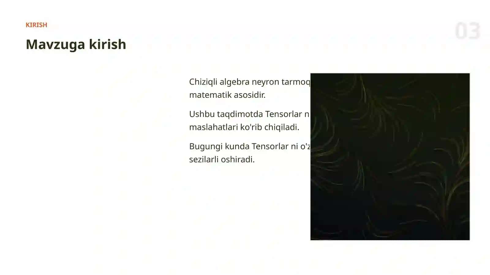 ChIZIQLI ALGEBRA VA AI 3