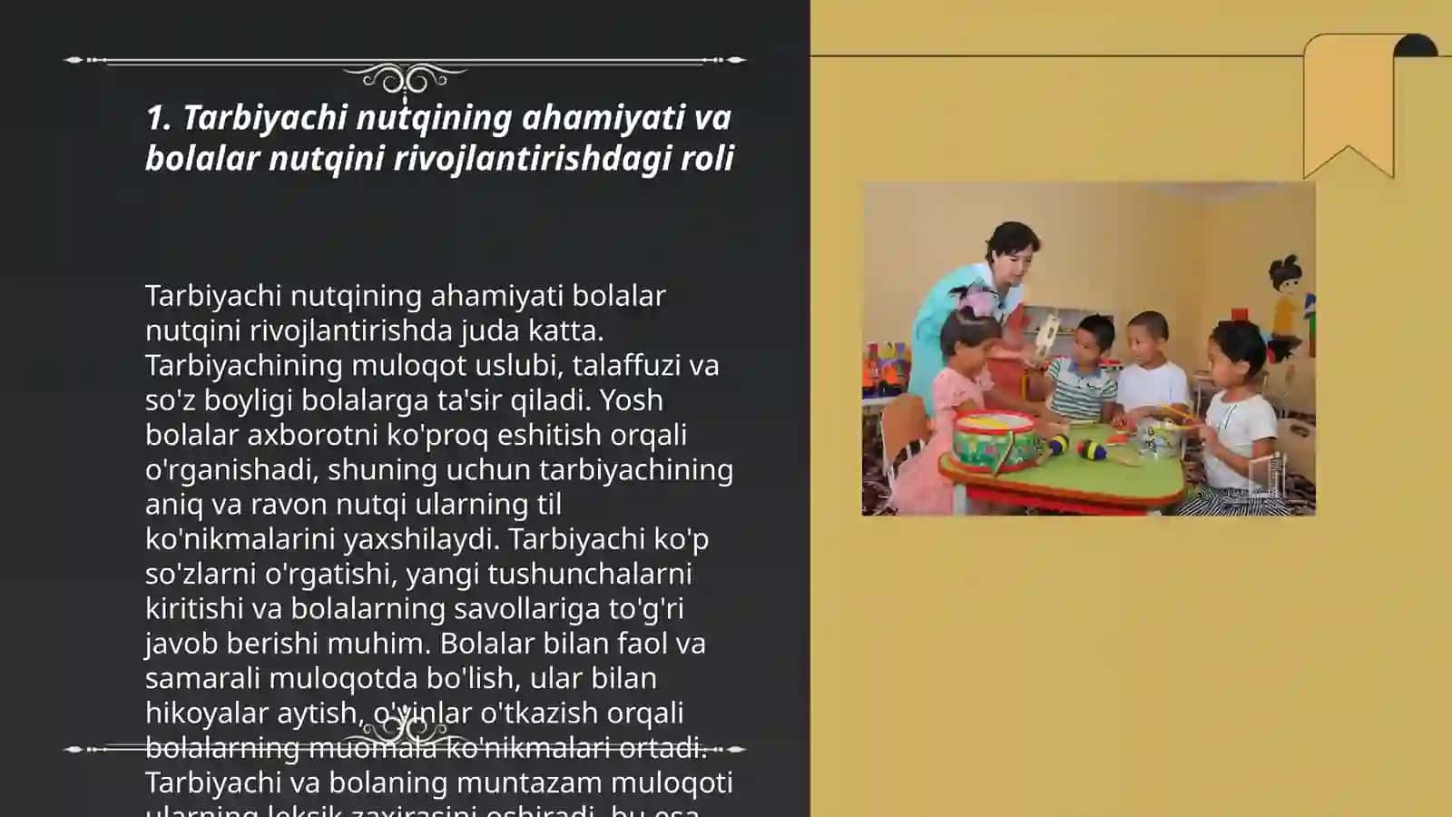 Tarbiyachi nutqi bolalar nutqini Toʼgʼri rivojlantirish 3