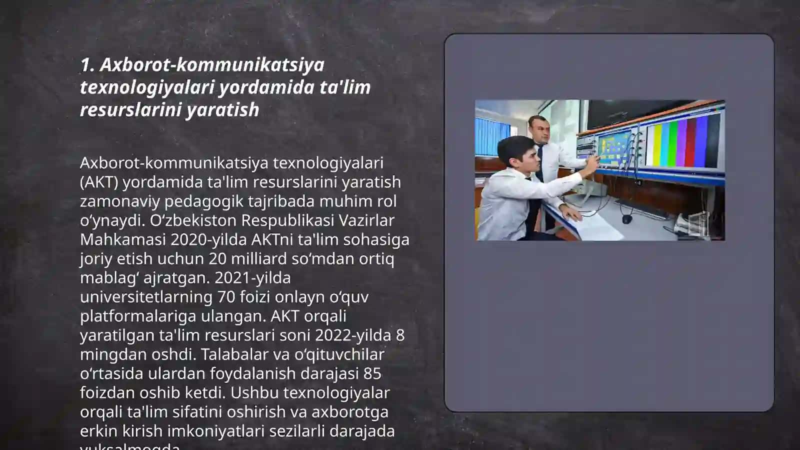 STEM fanini oʻqitishda axborot-kommunikatsiya texnologiyalaridan foydalanish 3