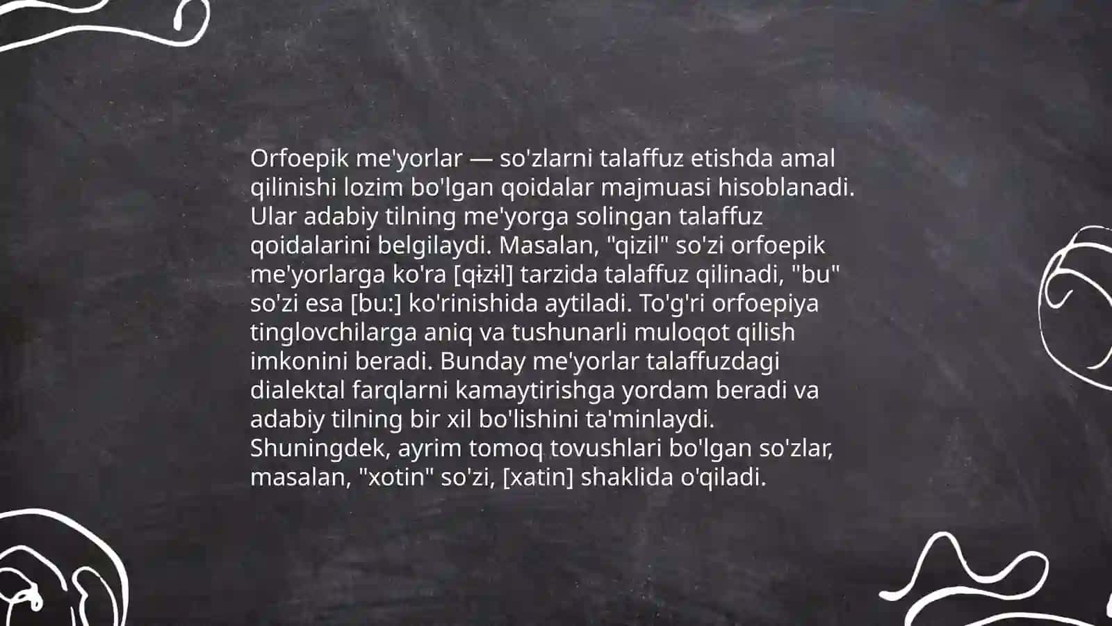 Orfoepik va orfografik meyorlar 3
