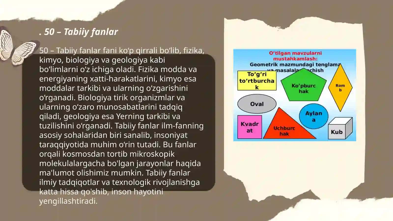 Tabiiy fanlar 3