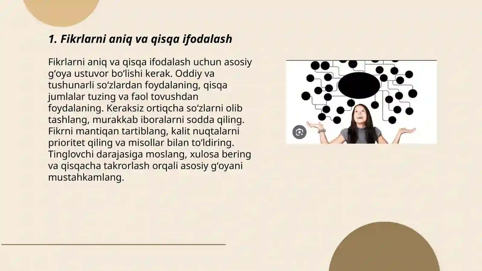 Fikrlarni tushunarli va Samarali ifodalash mashg‘ulotlari 3