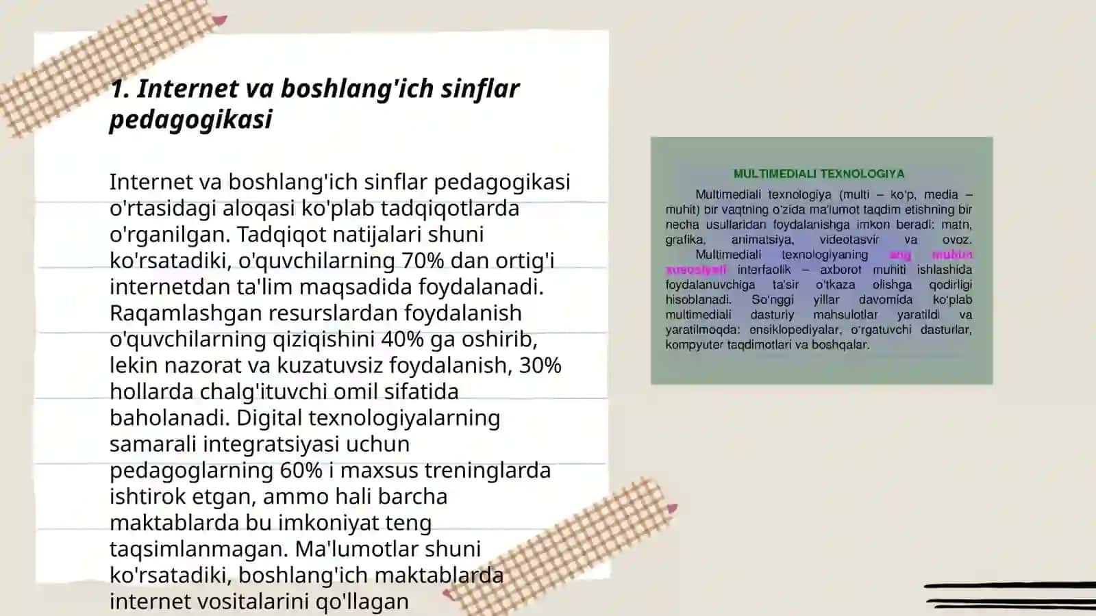 Boshlang'ich sinflarda so'z turkumlarini o'rganish 3