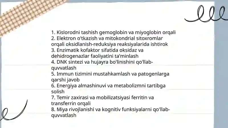 Temirning biologik ahamiyati 3